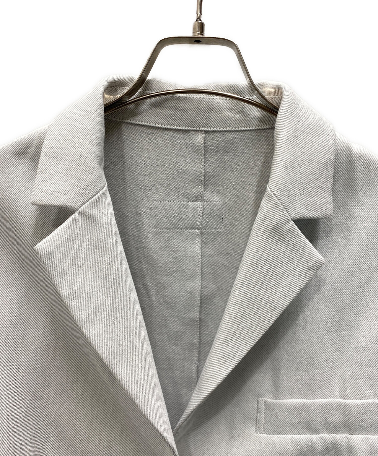 rito structure (リト ストラクチャー) Recycled Cotton Cropped Jacket グレー サイズ:2