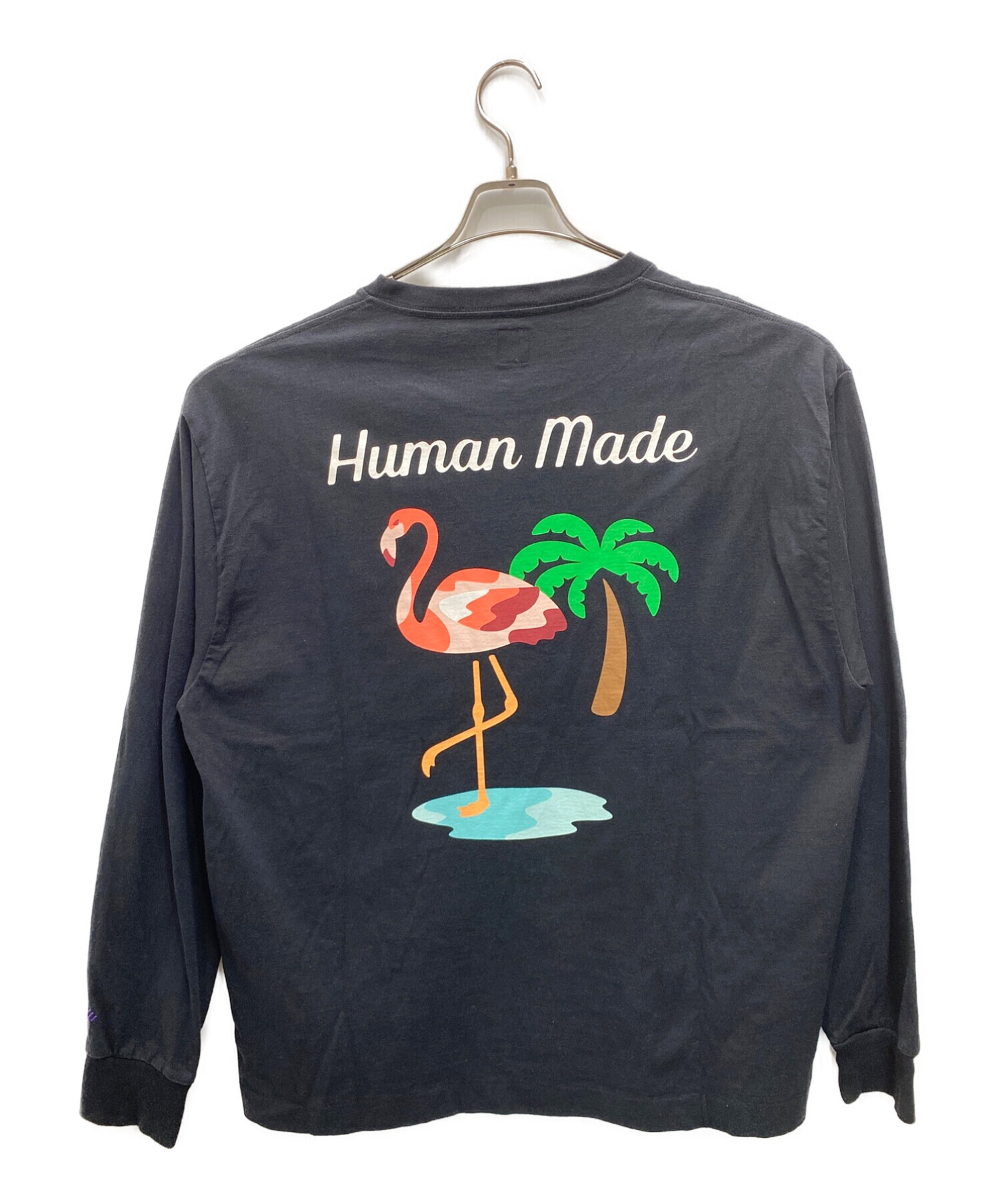 HUMAN MADE (ヒューマンメイド) フラミンゴプリントTシャツ ブラック サイズ:XXL
