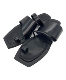 中古・古着通販】UN3D. (アンスリード) ASYMME FLAT SANDAL ブラック 