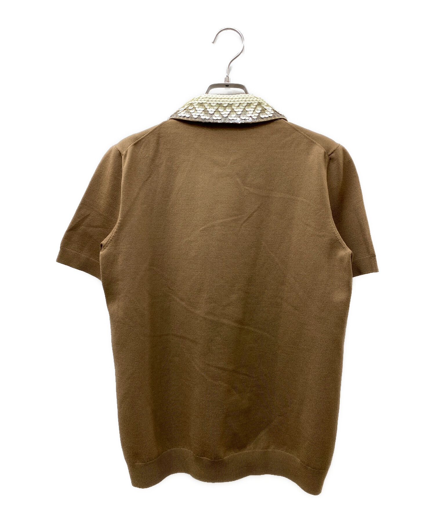 中古・古着通販】LOUIS VUITTON (ルイ ヴィトン) 襟付半袖ニット 
