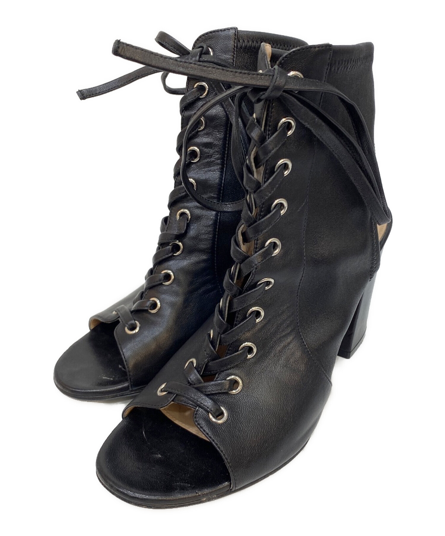 GIANVITO ROSSI ジャンヴィトロッシレースアップサンダル38