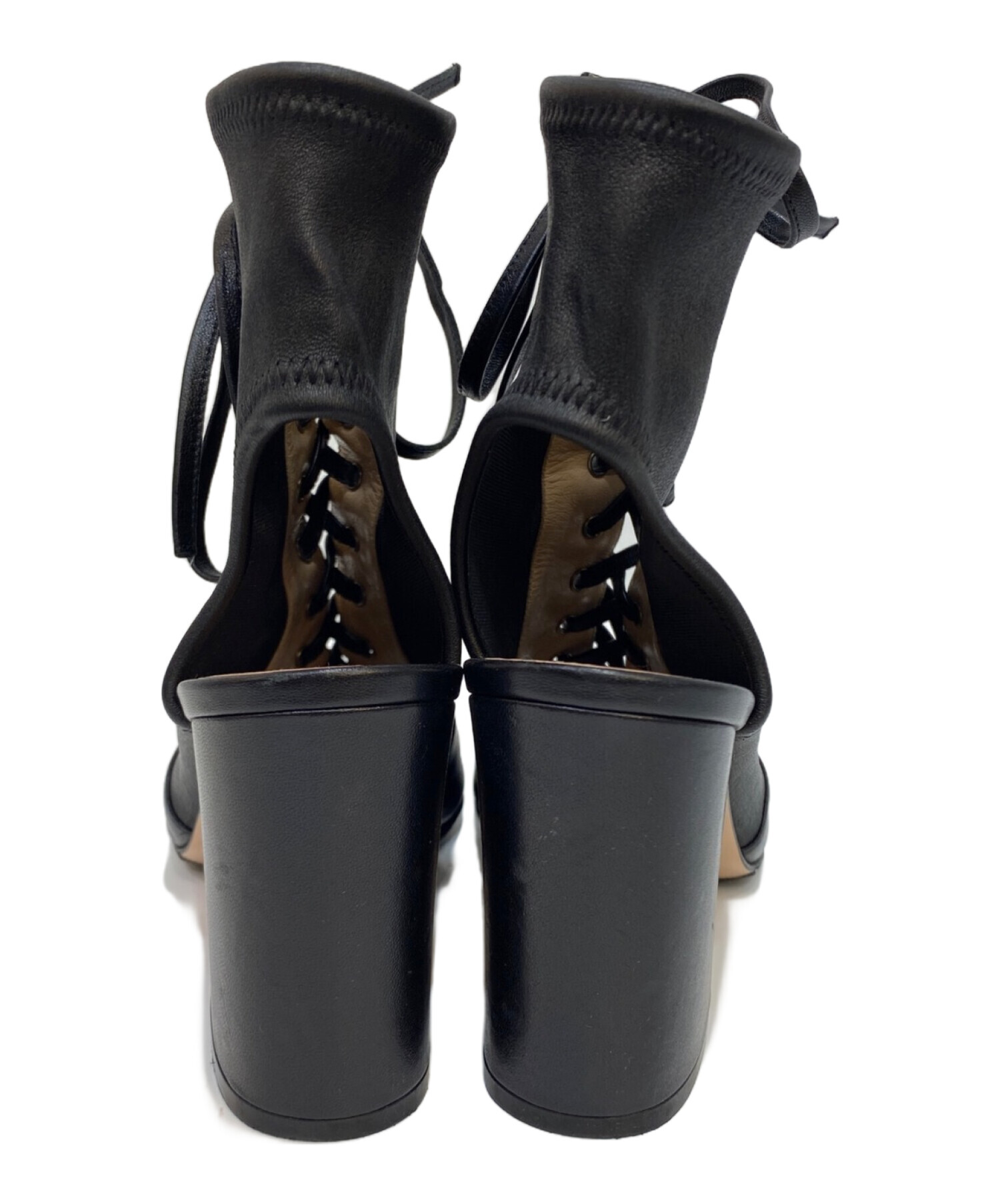 GIANVITO ROSSI ジャンヴィトロッシレースアップサンダル38 | ヤマダ 
