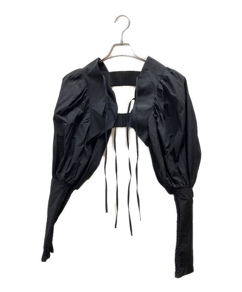 中古・古着通販】Ameri (アメリ) VOLUME SLEEVE BOLERO ブラック 