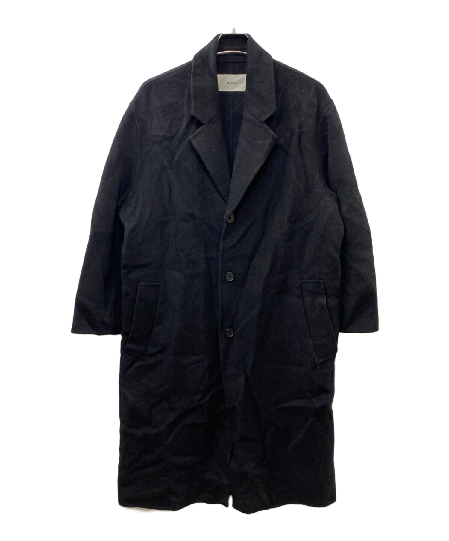 中古・古着通販】TODAYFUL (トゥデイフル) Wool Over Coat ブラック 