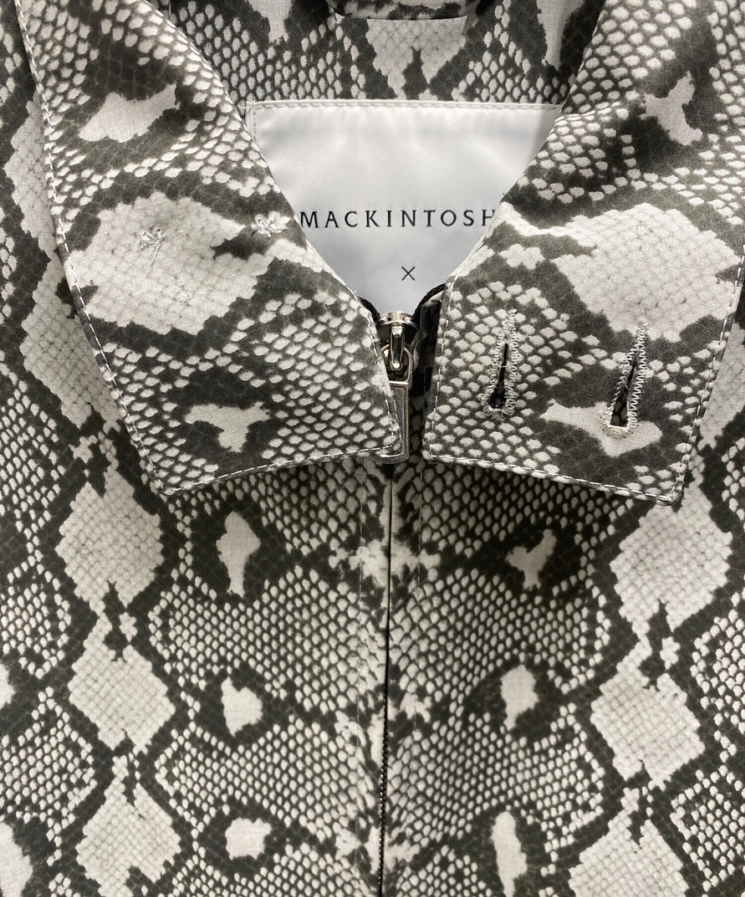MACKINTOSH 召し上がれ スネークゴム引きコート