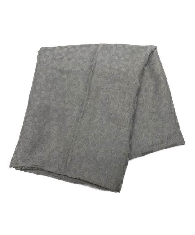 中古・古着通販】HERMES (エルメス) カシミヤ混ストール グレー  