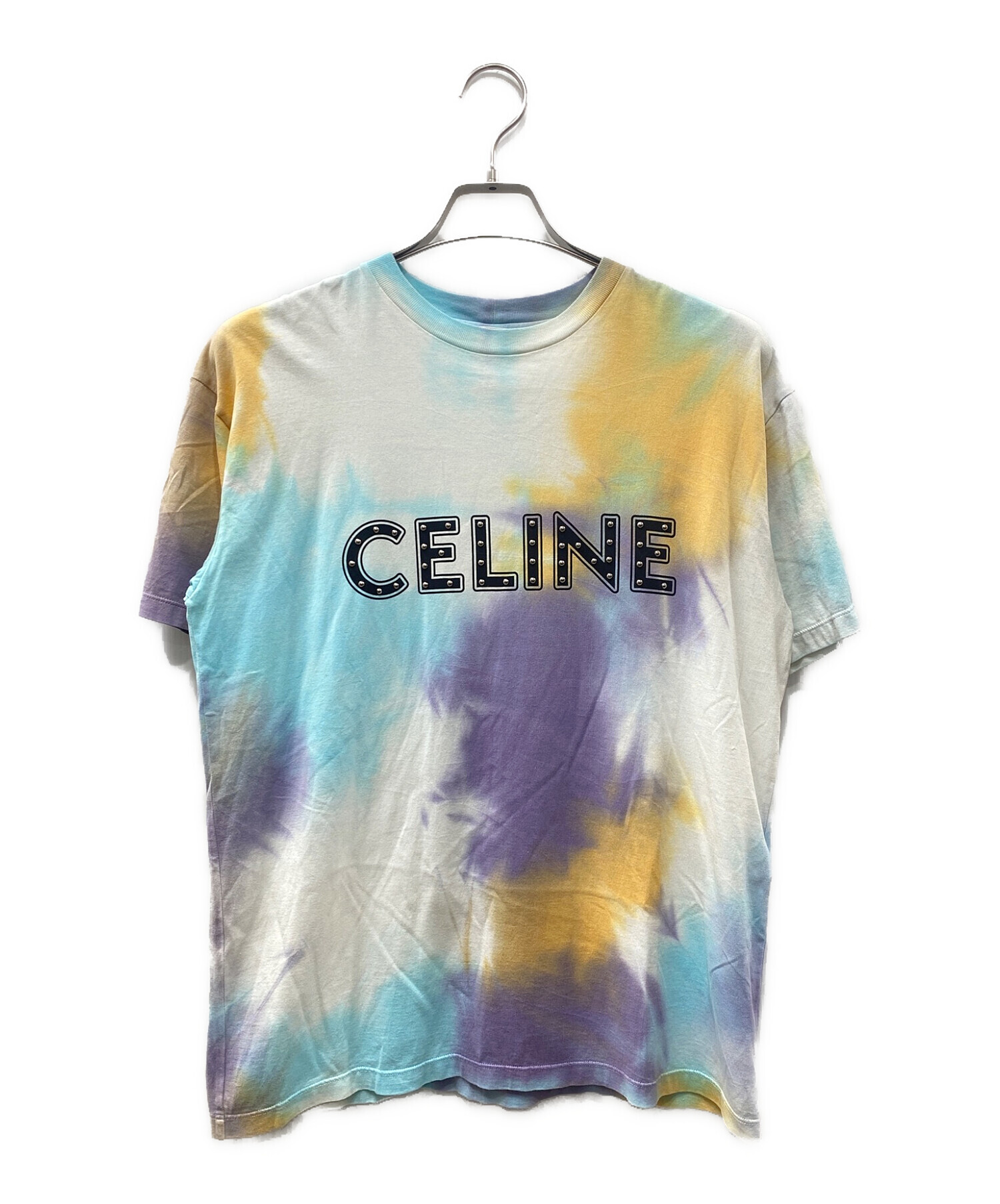CELINE セリーヌ タイダイ ロゴTシャツ メンズ