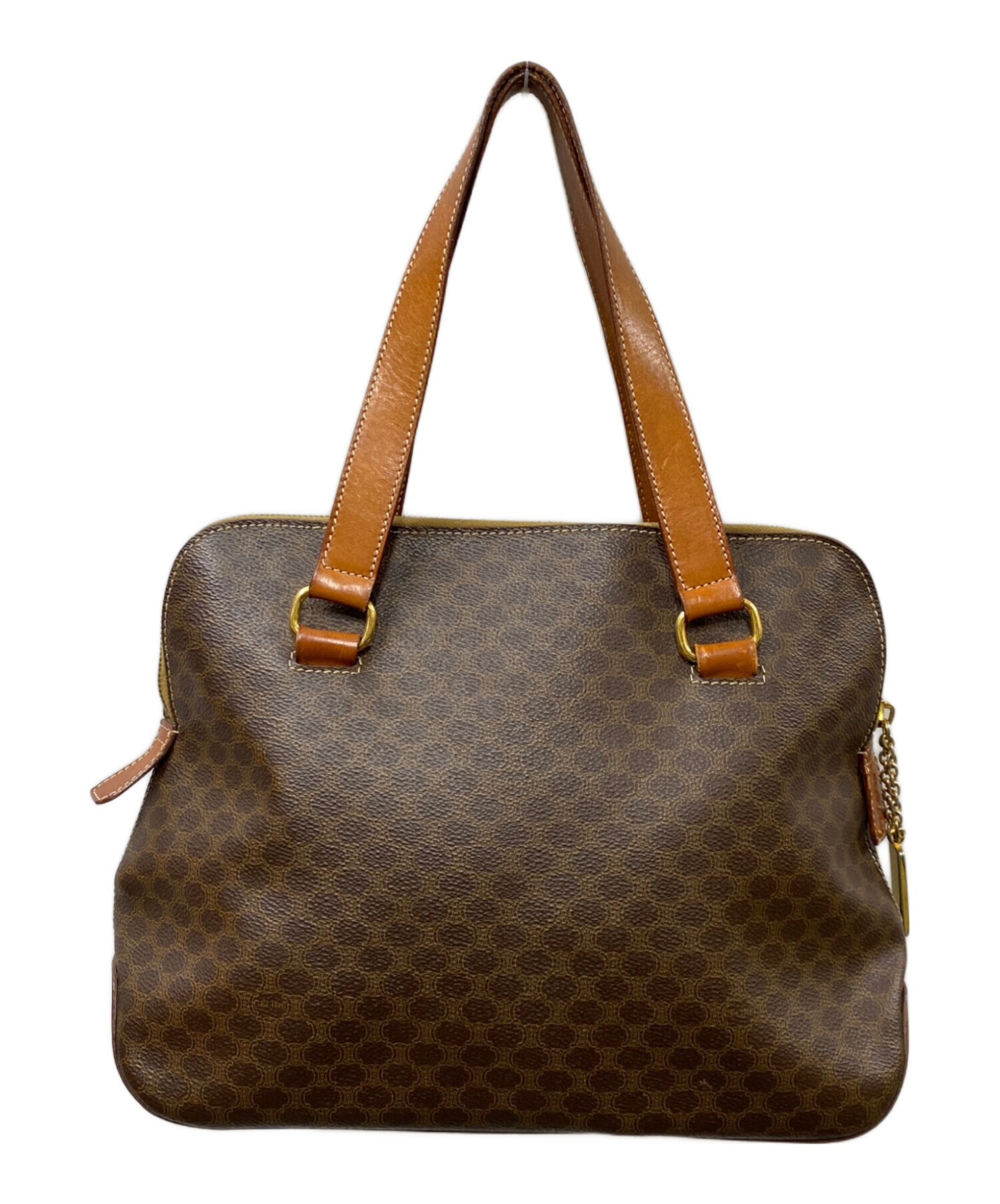 美品 ＊CELINE セリーヌ＊ マカダム ジャガード ラメ ハンドバック 美味
