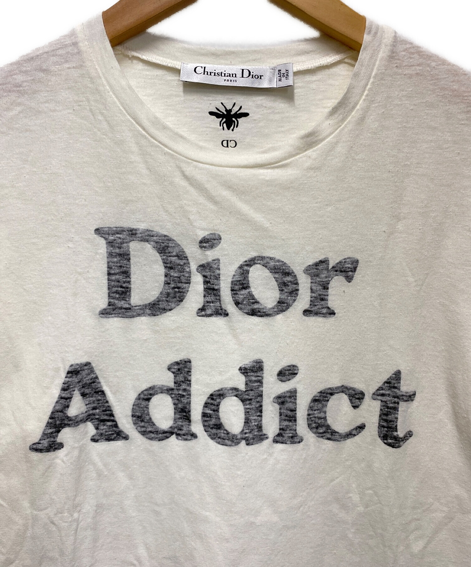 Christian Dior (クリスチャン ディオール) Dior Addict T shirt アイボリー サイズ:S