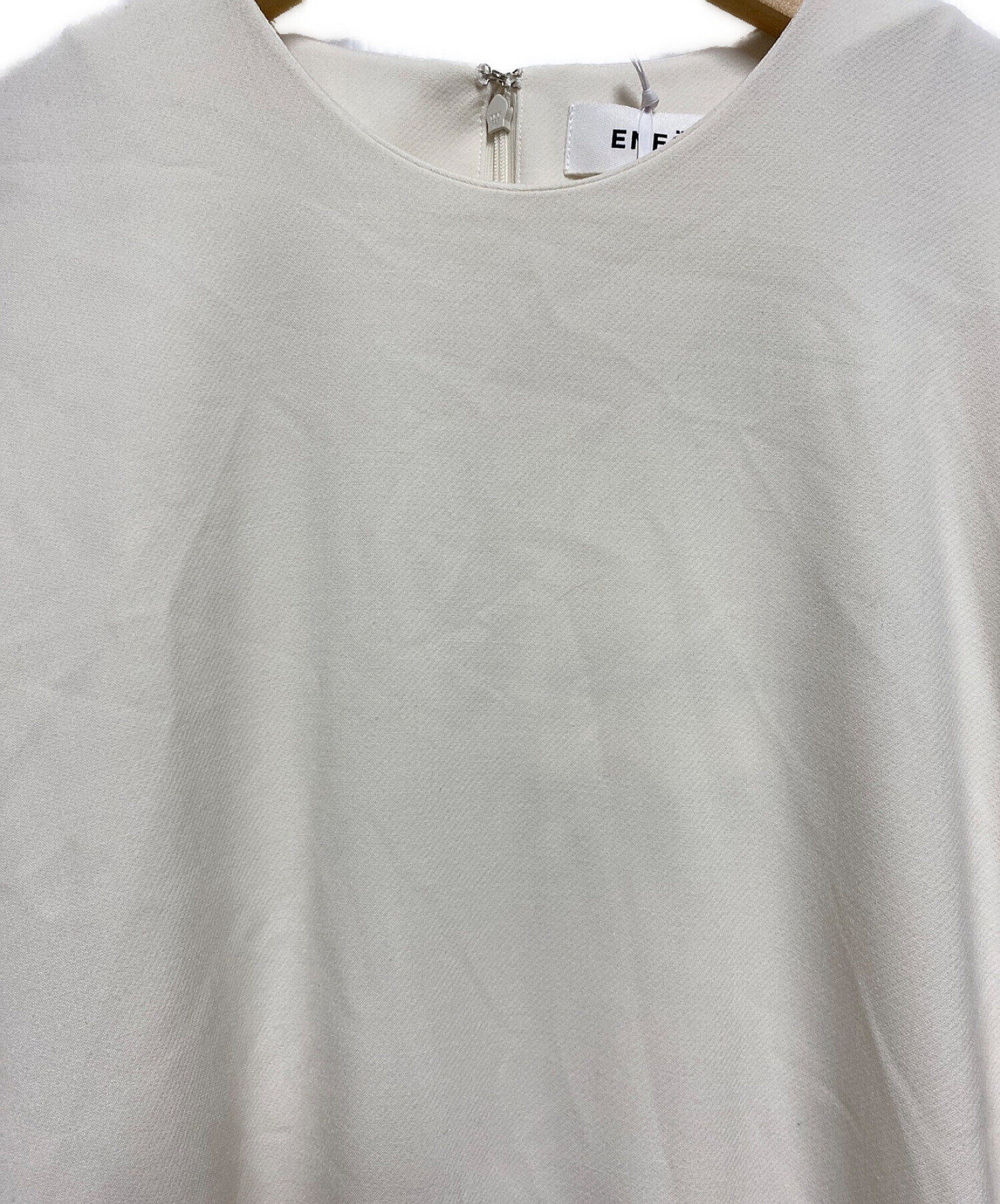 中古・古着通販】ENFOLD (エンフォルド) ダブルクロス5分袖DRESS  