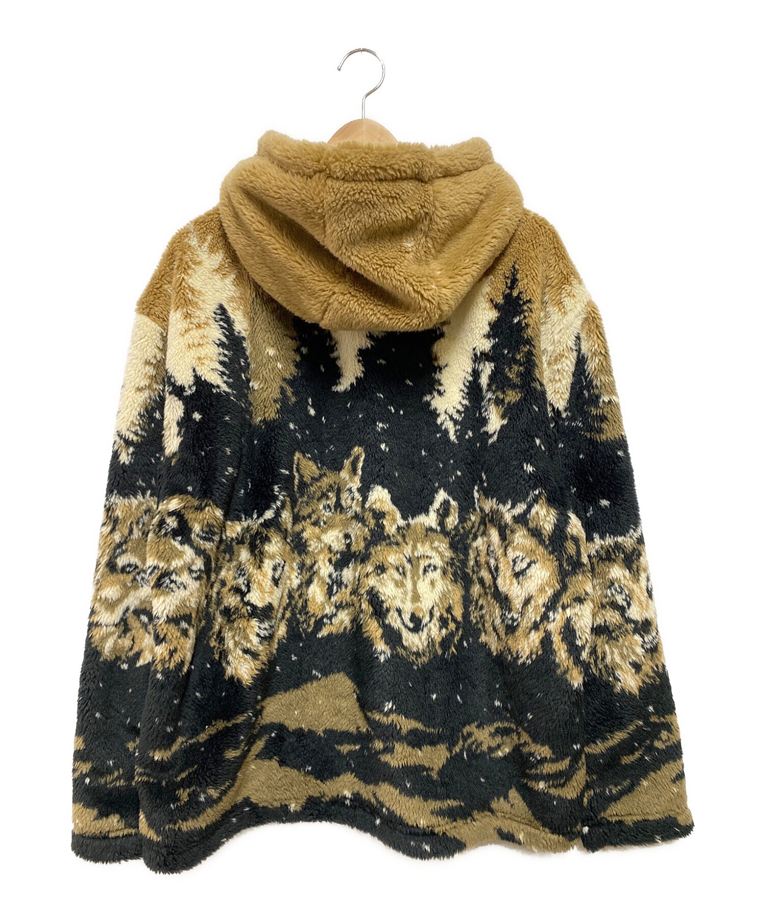 中古・古着通販】KITH (キス) 22AW Merrick Wolves Sherpa Hoodie ベージュ×ブラック  サイズ:М｜ブランド・古着通販 トレファク公式【TREFAC FASHION】スマホサイト