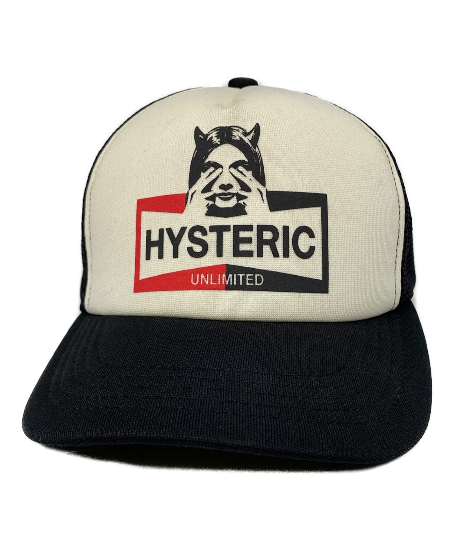 Hysteric Glamour (ヒステリックグラマー) HYSTERIC UNLIMITED メッシュキャップ ブラック