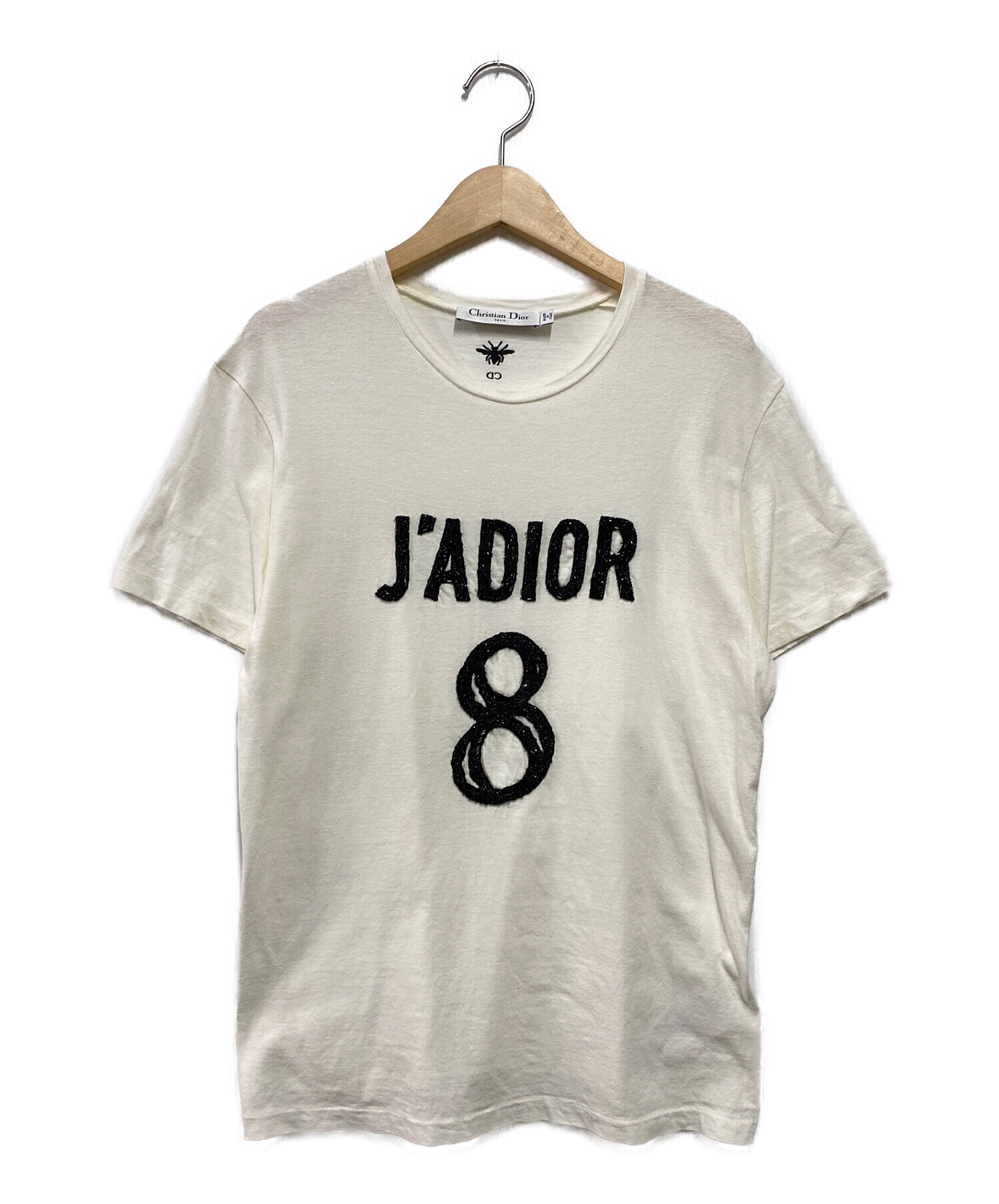 J'ADIOR 8 ディオール Tシャツ ロゴ ホワイト xs