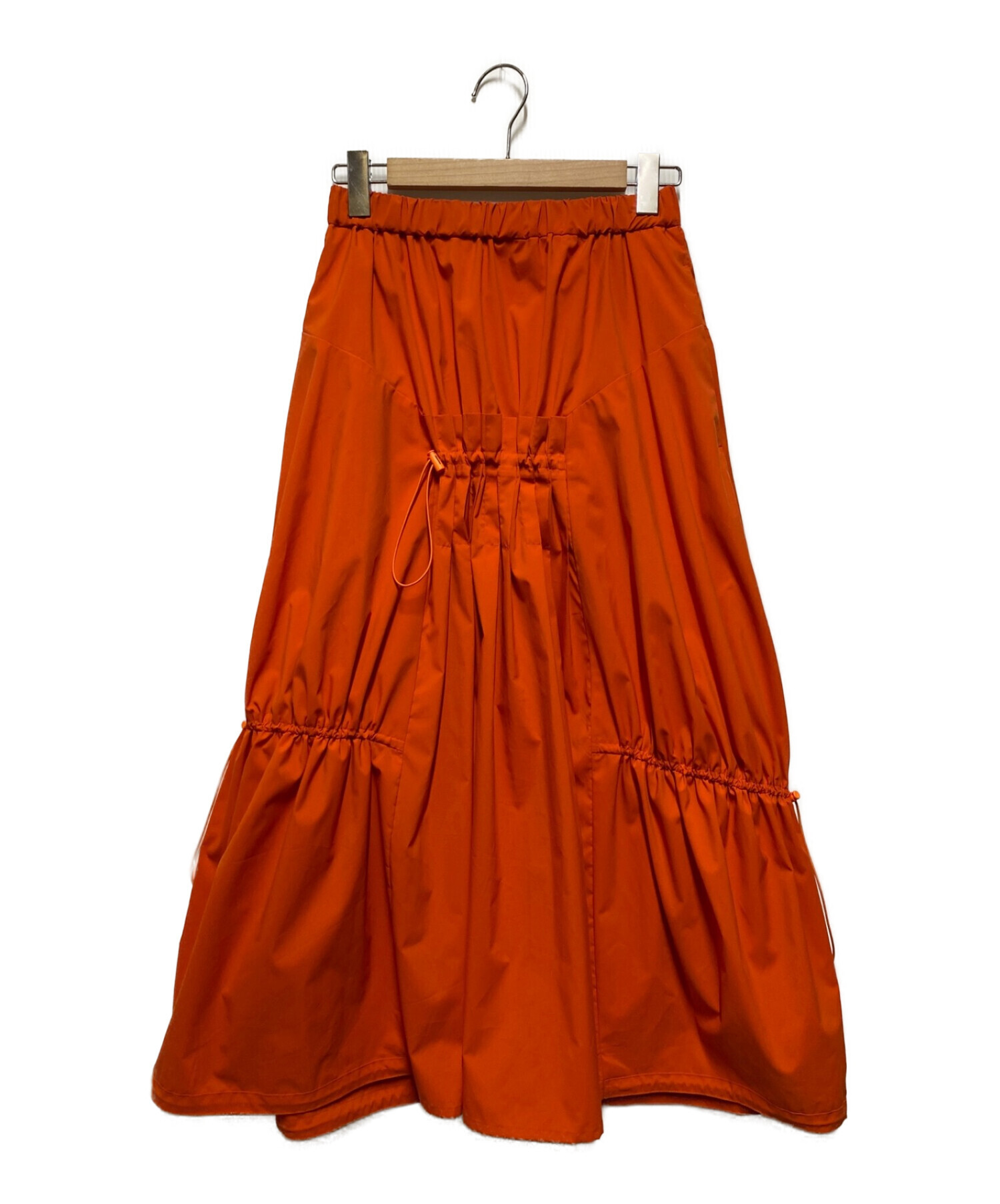 nagonstans (ナゴンスタンス) スパンライクタイプライタードロストスカート オレンジ サイズ:М