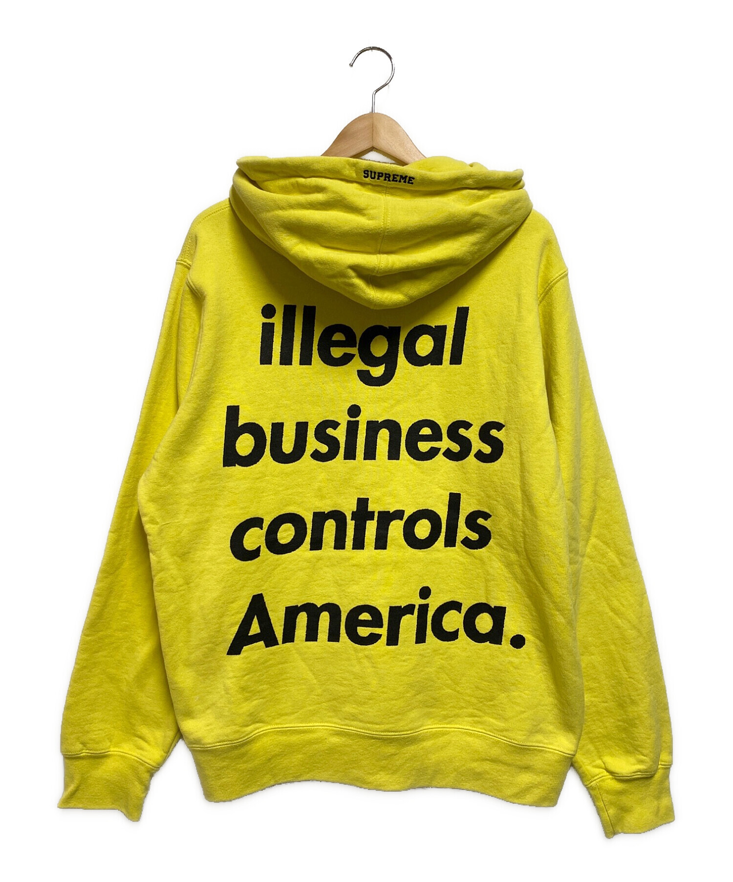 SUPREME (シュプリーム) Illegal Business Hooded Sweatshirt イエロー サイズ:М