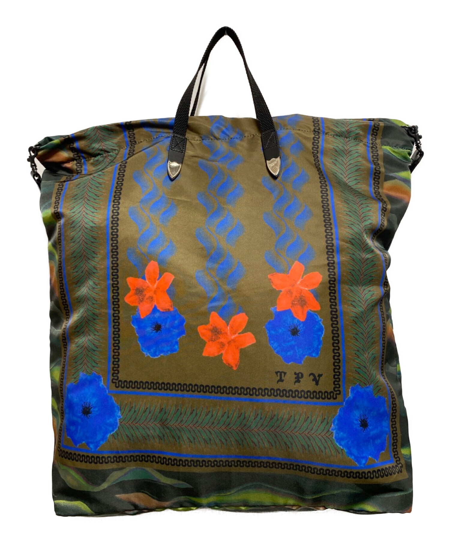 TOGA ARCHIVES (トーガアーカイブス) PRINT TOTE BAG GREEN
