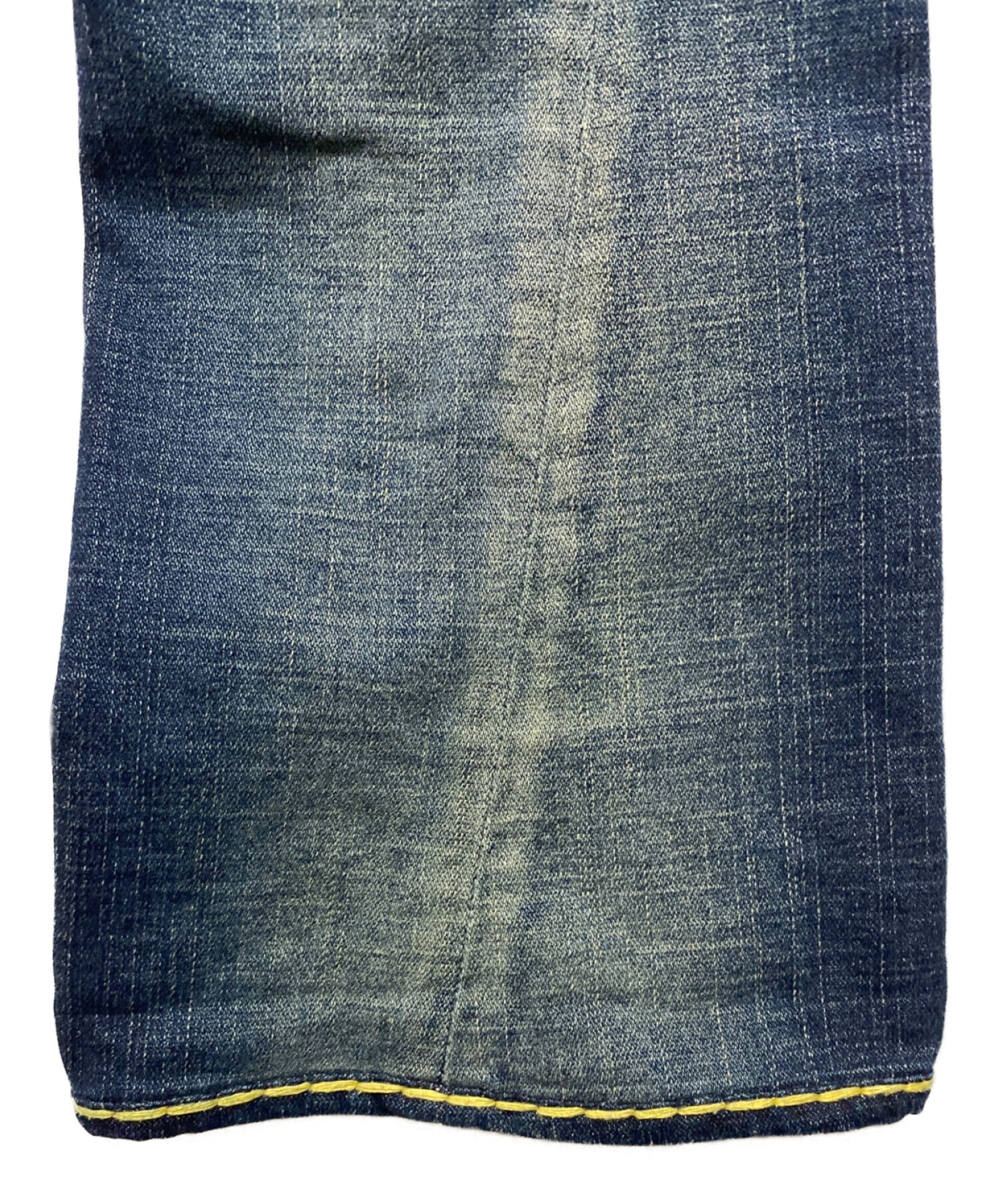 true religion joey super t フレア デニム白ステッチ-