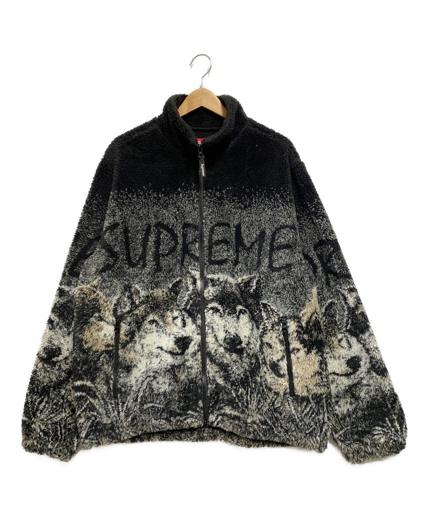 Supreme wolf fleece jacket