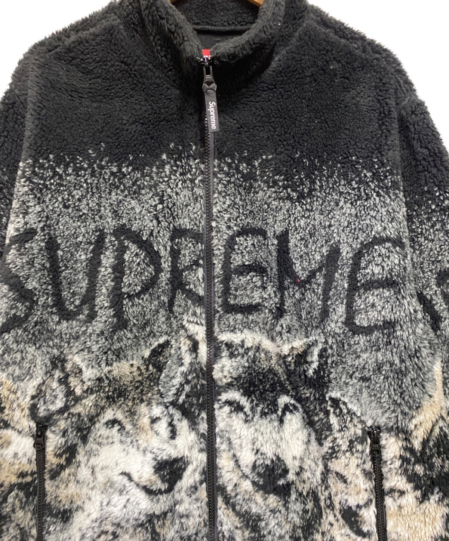 中古・古着通販】SUPREME (シュプリーム) Wolf Fleece Jacket ブラック