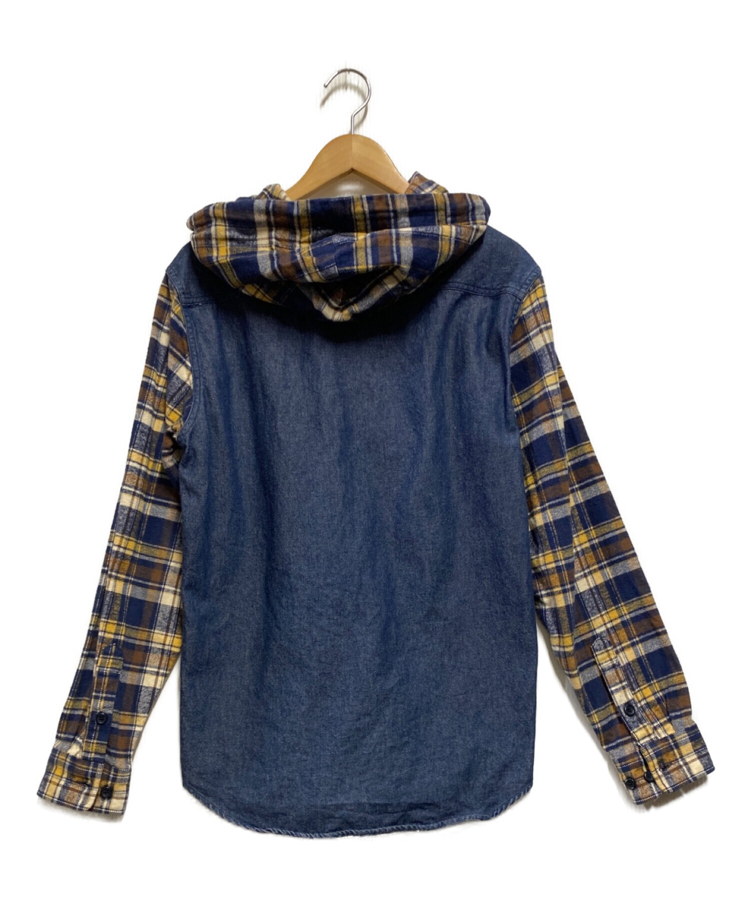 Supreme Fleece Hooded Denim Shirt 