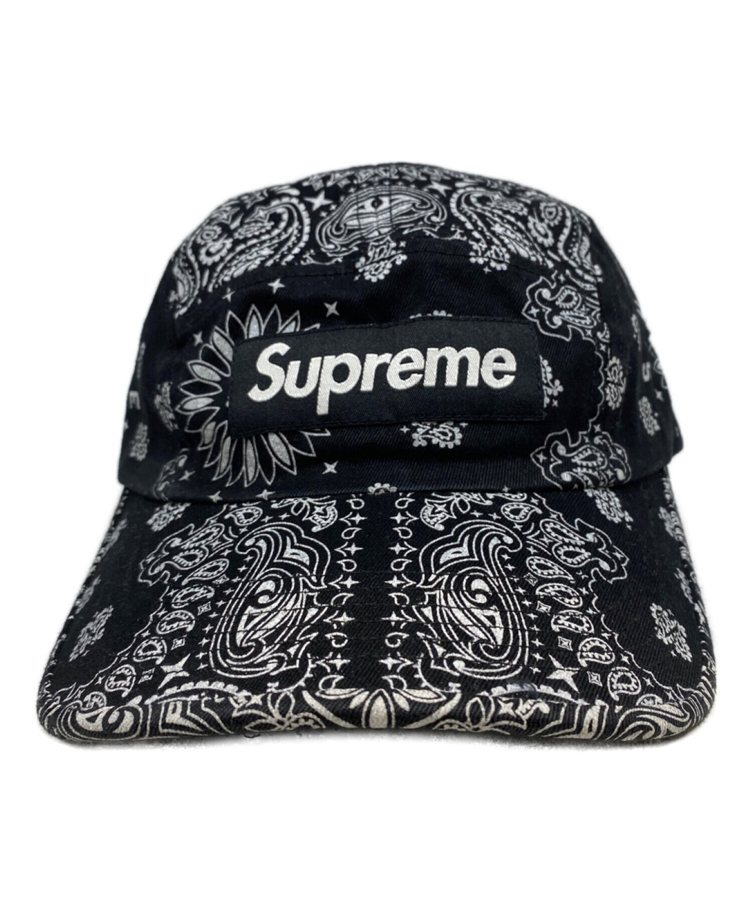 Supreme bandana camp cap ブラック新品帽子