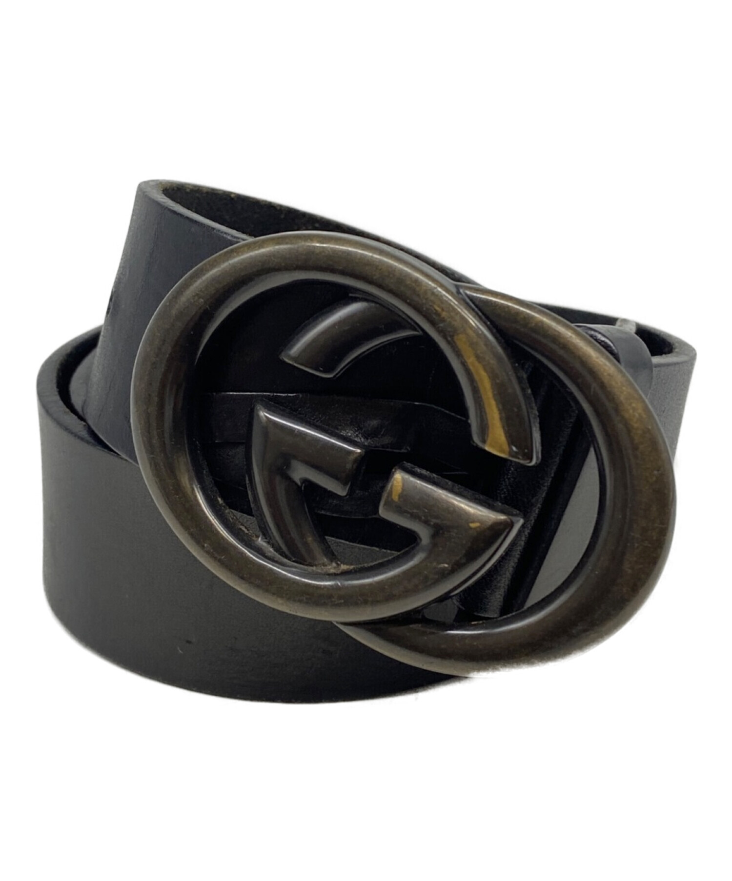 GUCCI グッチ レザーベルト GGバックル ベルト