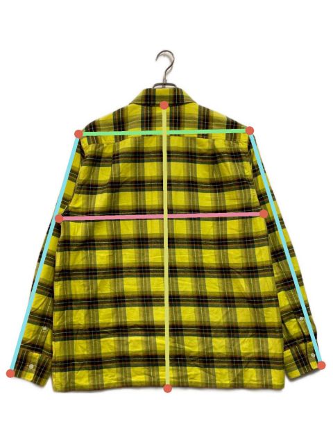 中古・古着通販】LOEWE (ロエベ) CHECK OVERSIZED SHIRTS イエロー 