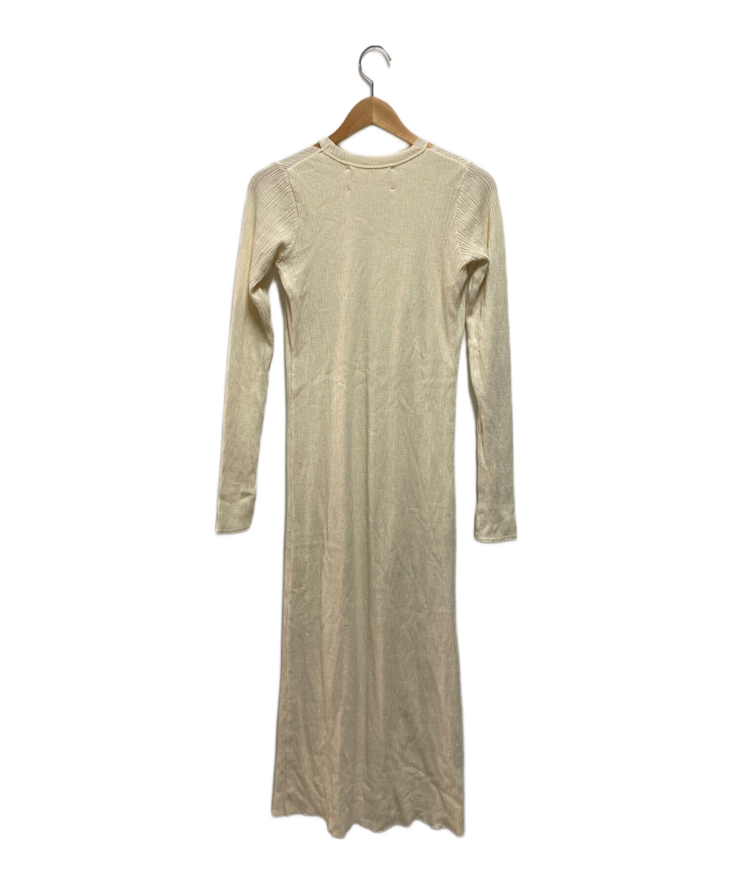 中古・古着通販】TODAYFUL (トゥデイフル) Layered Rib Dress ホワイト  