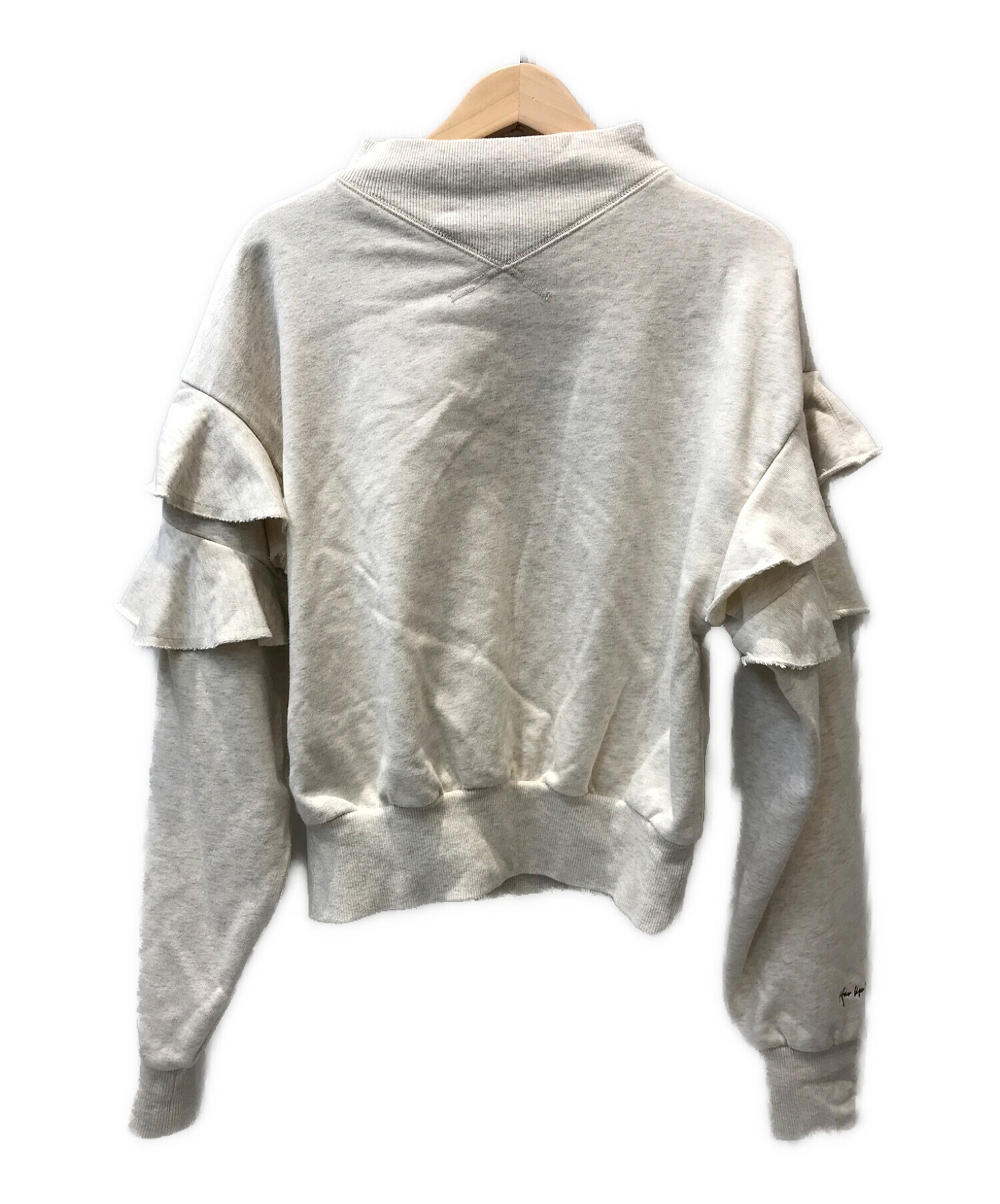 Ruffled Cotton-Jersey Sweatshirt