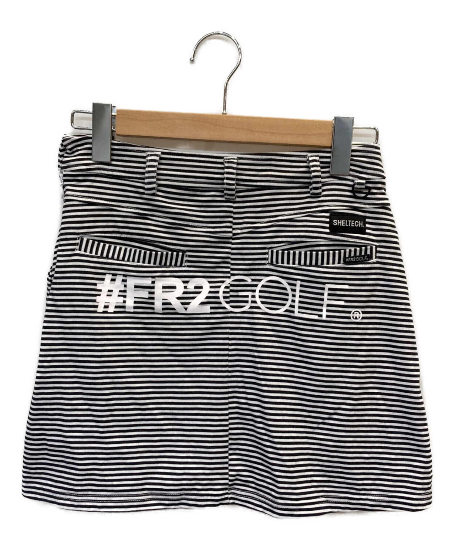 FR2golf (エフアールツー ゴルフ) ボーダースカート ブラック サイズ:M