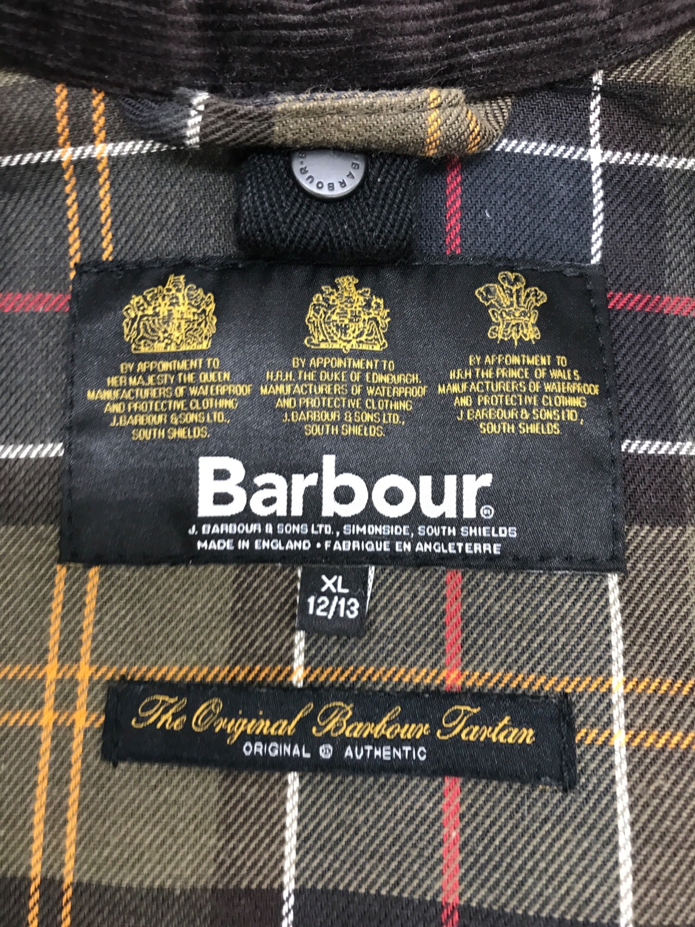 Barbour (バブアー) チルドレンクラシックビデイルジャケット カーキ サイズ:XL