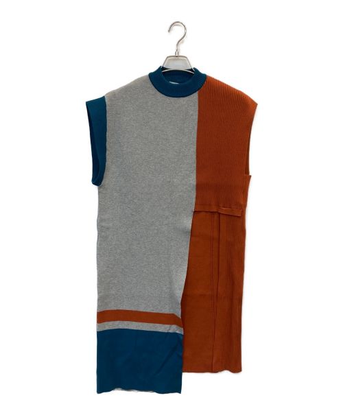 中古・古着通販】UN3D. (アンスリード) ASYMME LONG KT VEST マルチ 