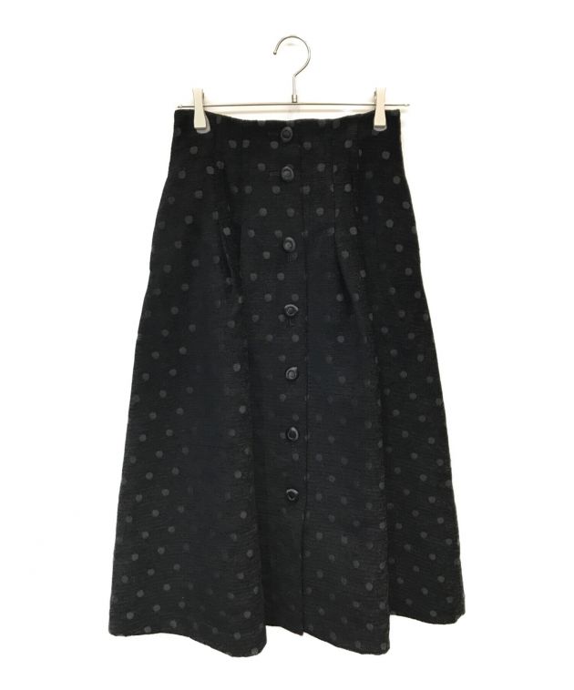 IENA LA BOUCLE ドットジャガードタックスカート 38