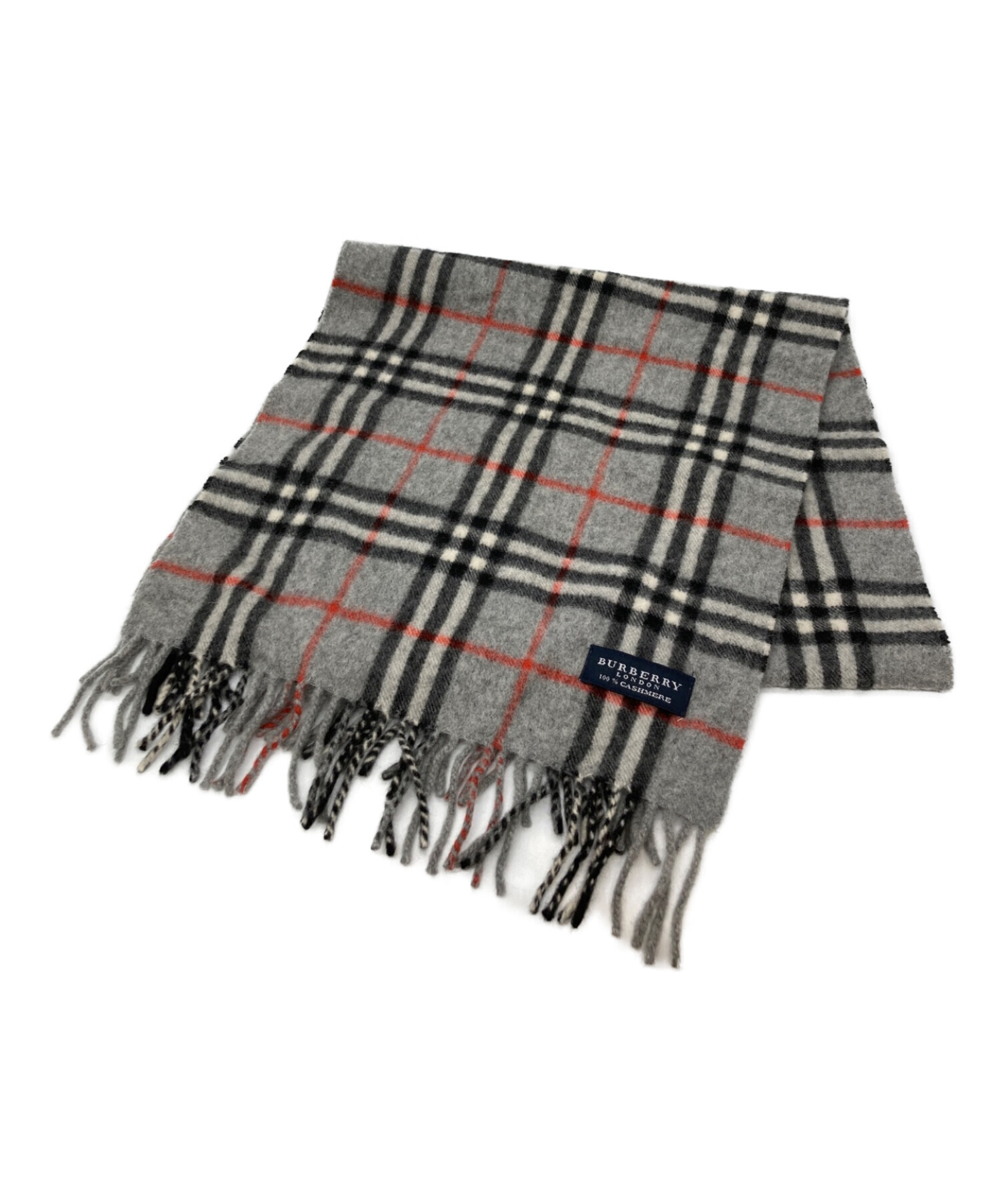 BURBERRY LONDON バーバリーチェック柄カシミヤ100%マフラー