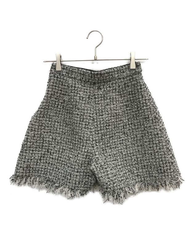 中古・古着通販】sheller (シェリエ) ツイードフリンジキュロット 