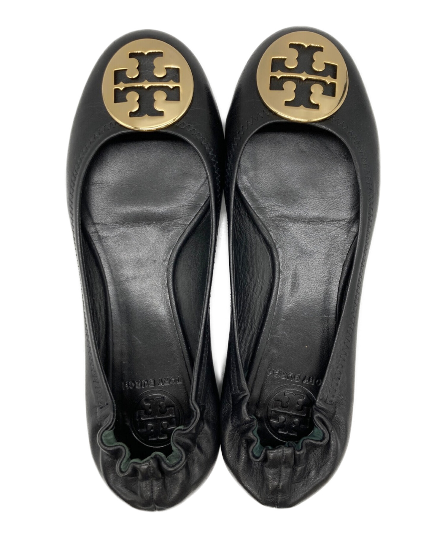 中古・古着通販】TORY BURCH (トリーバーチ) バレエシューズ ブラック 