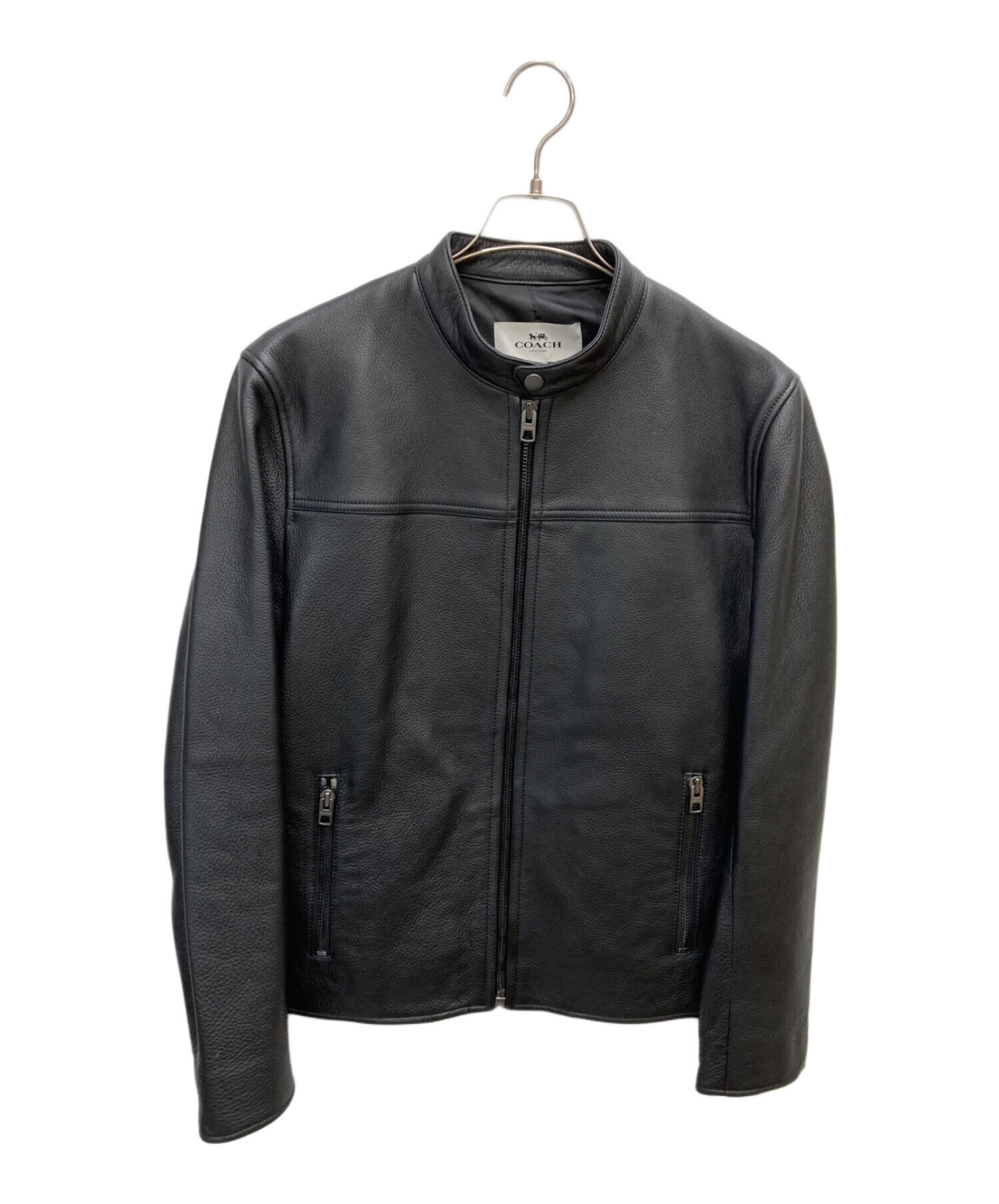 中古・古着通販】COACH (コーチ) シングルライダースジャケット 