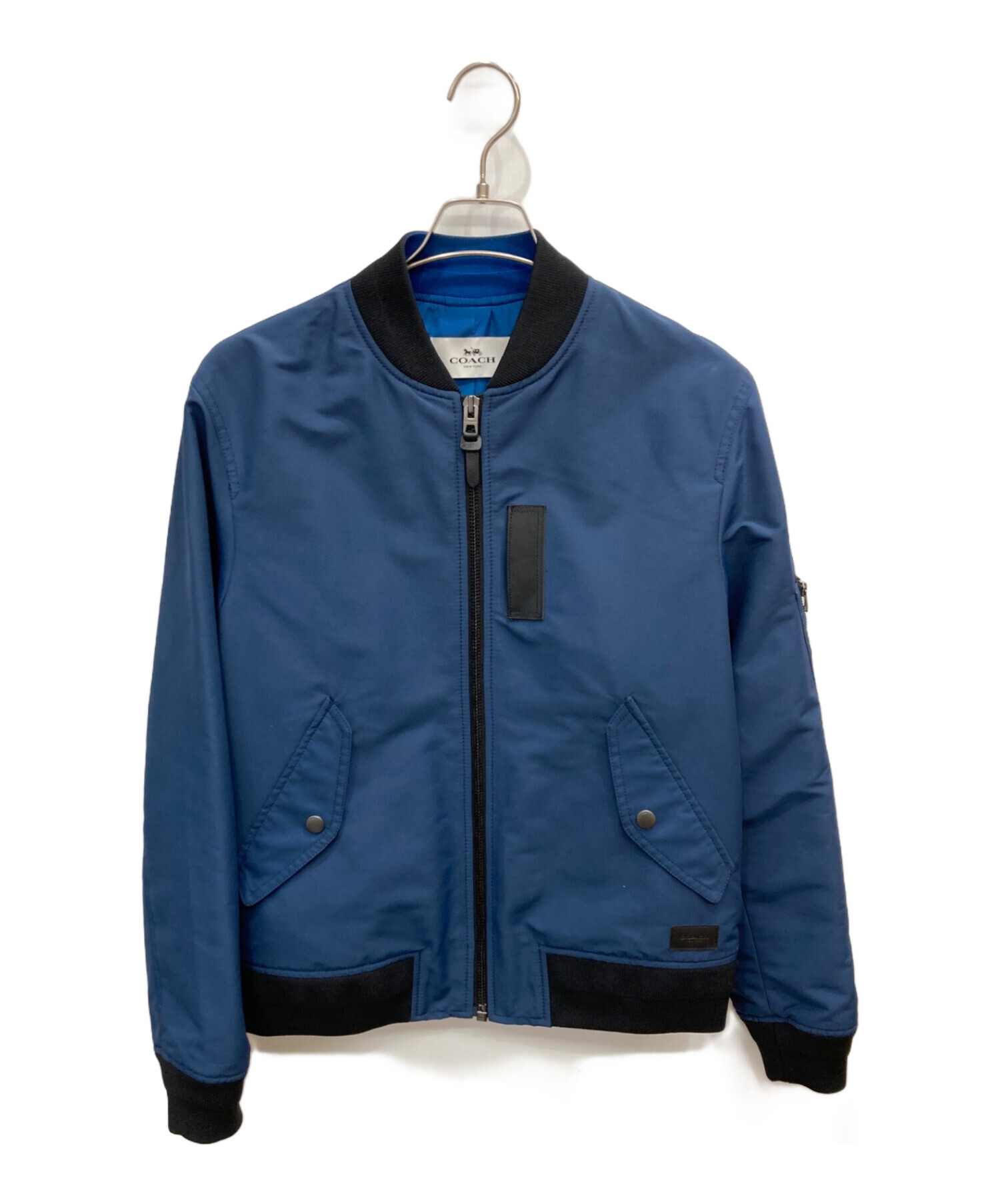 中古・古着通販】COACH (コーチ) フライトジャケット ネイビー サイズ 