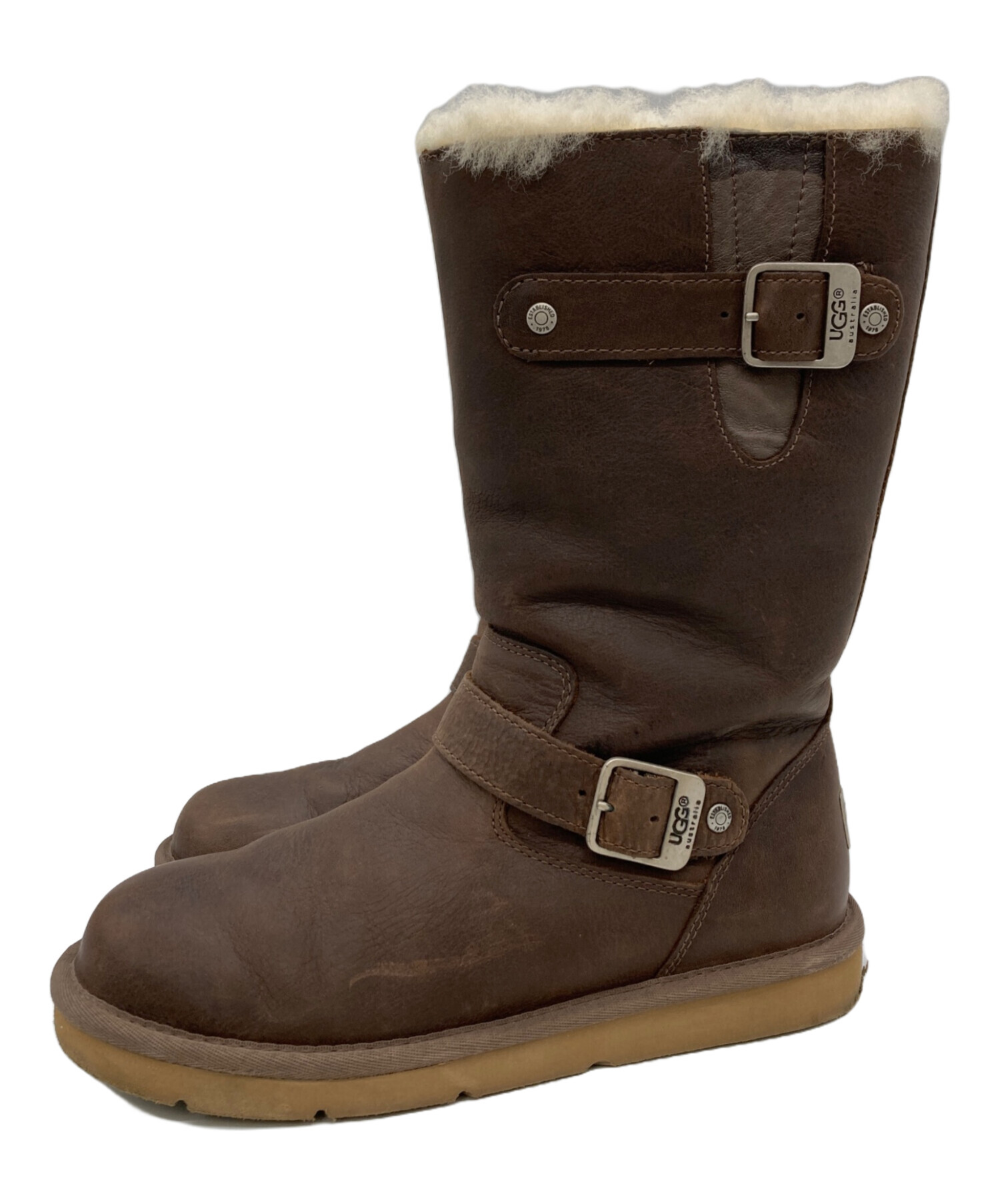中古・古着通販】UGG (アグ) エンジニアブーツ ブラウン サイズ:USA7 