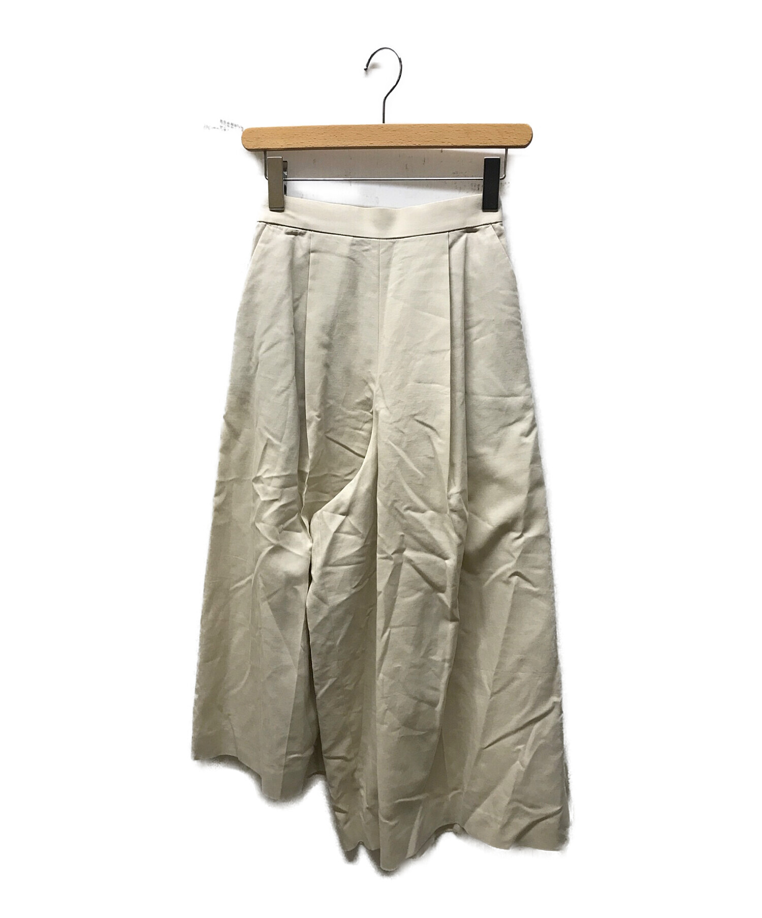 ENFOLD (エンフォルド) ライトツイストCOスカートパンツ ベージュ サイズ:36