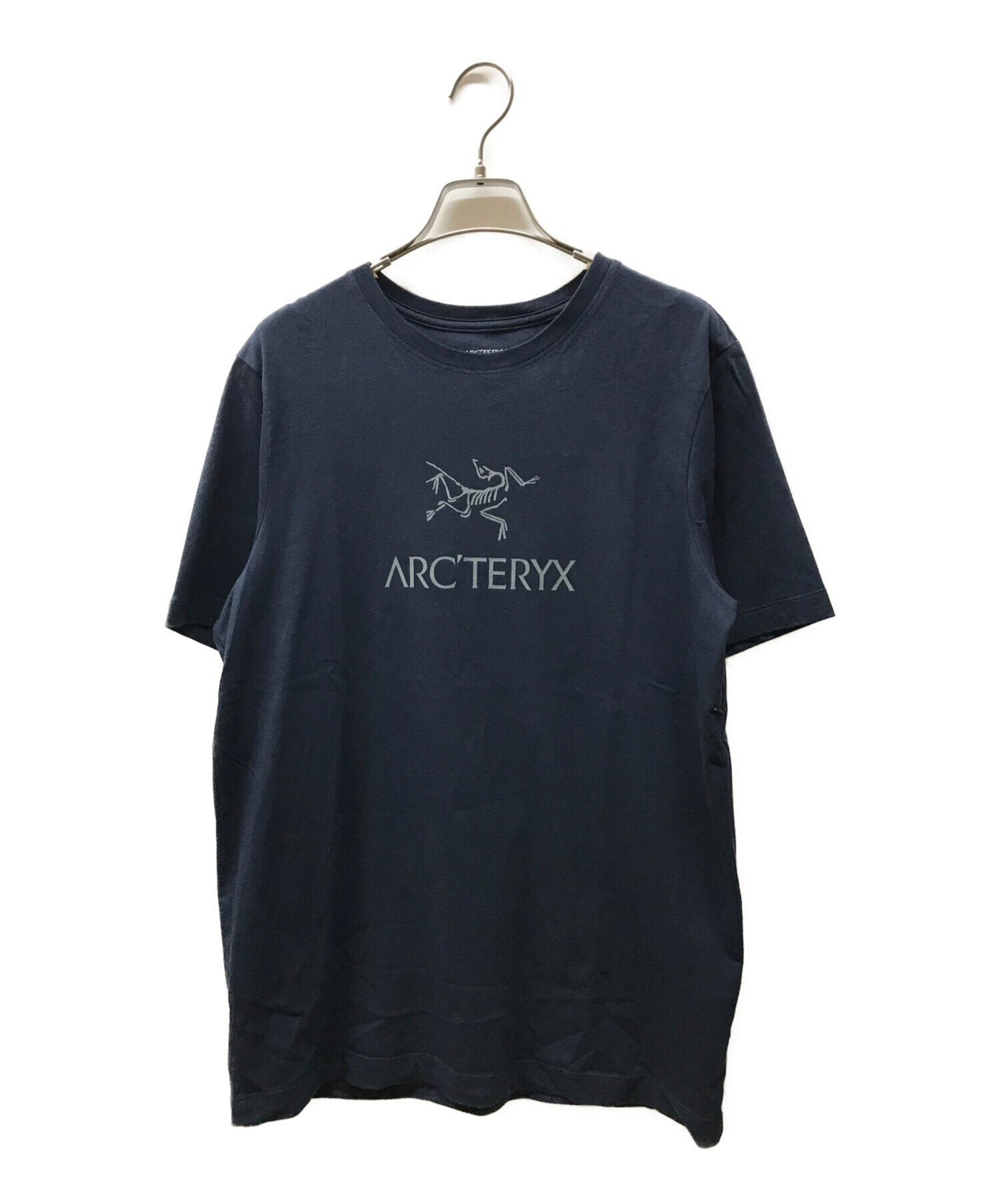 ARC'TERYX (アークテリクス) ビッグロゴプリントTシャツ ネイビー サイズ:M