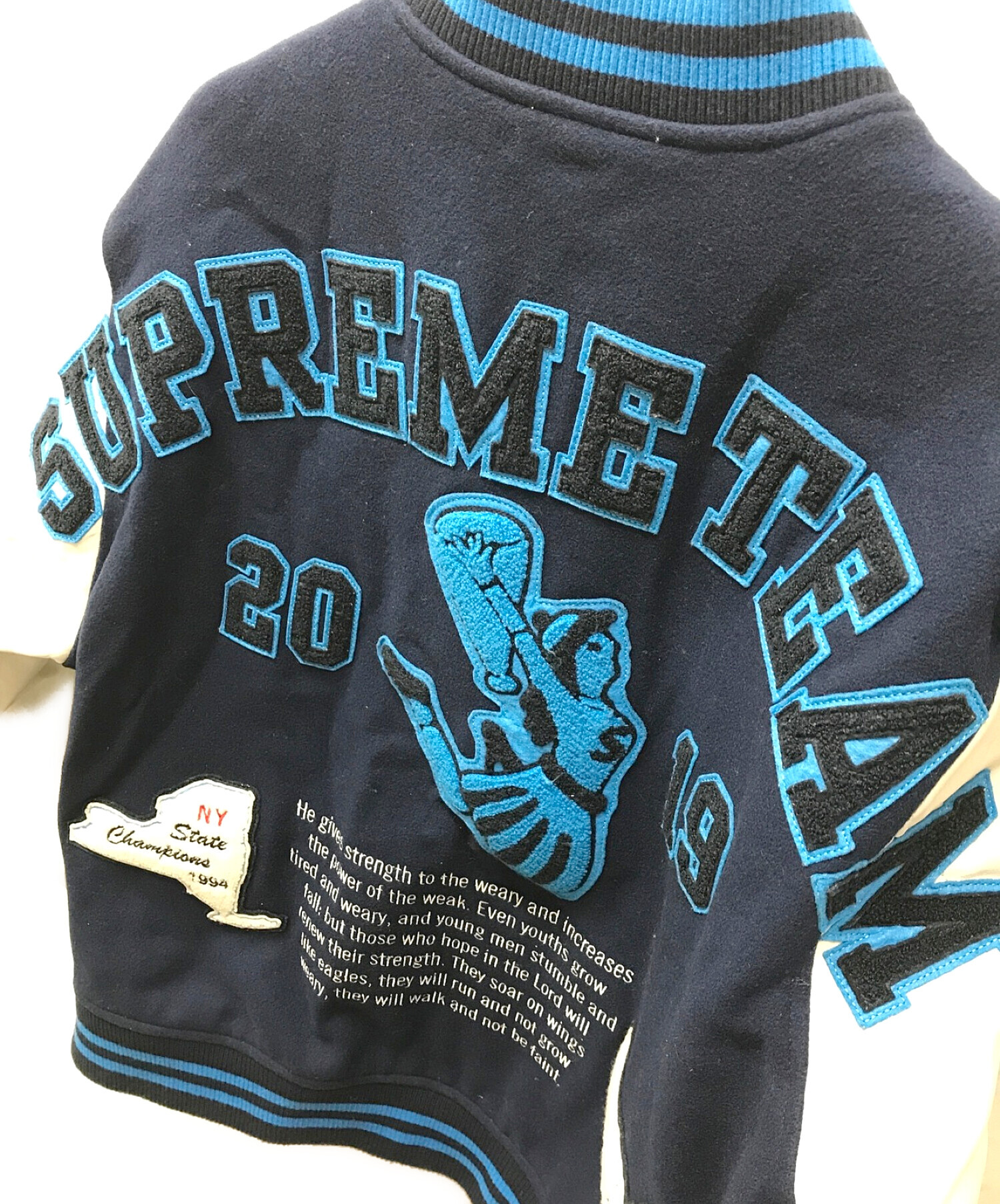 SUPREME (シュプリーム) Team Varsity Jacket/スタジャン ネイビー サイズ:XL