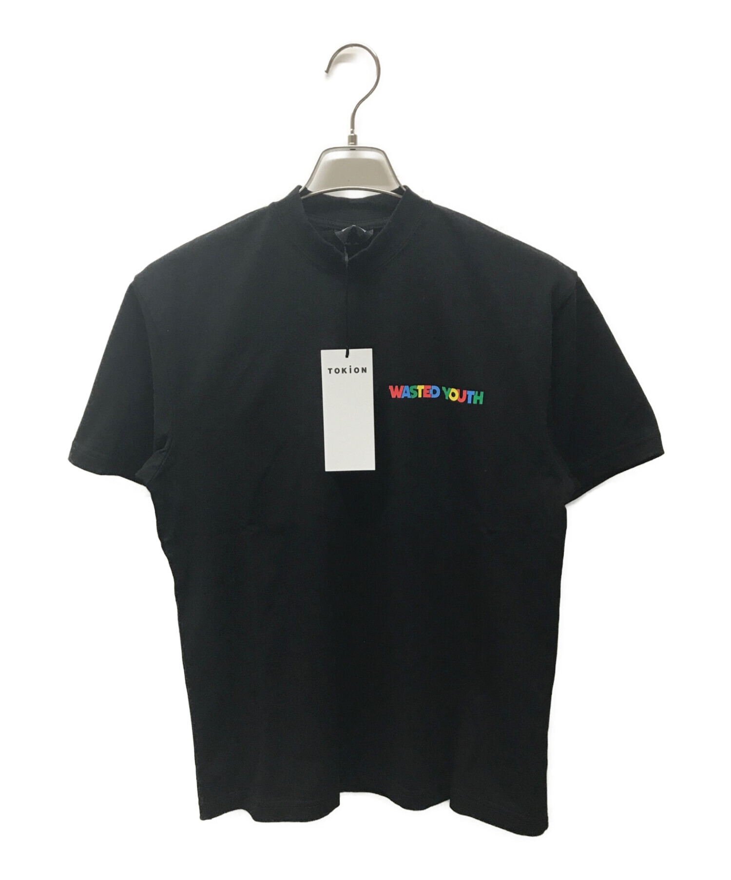 Wasted youth×POSCA (ウェステッドユース×ポスカ) ロゴプリントTシャツ ブラック サイズ:S 未使用品