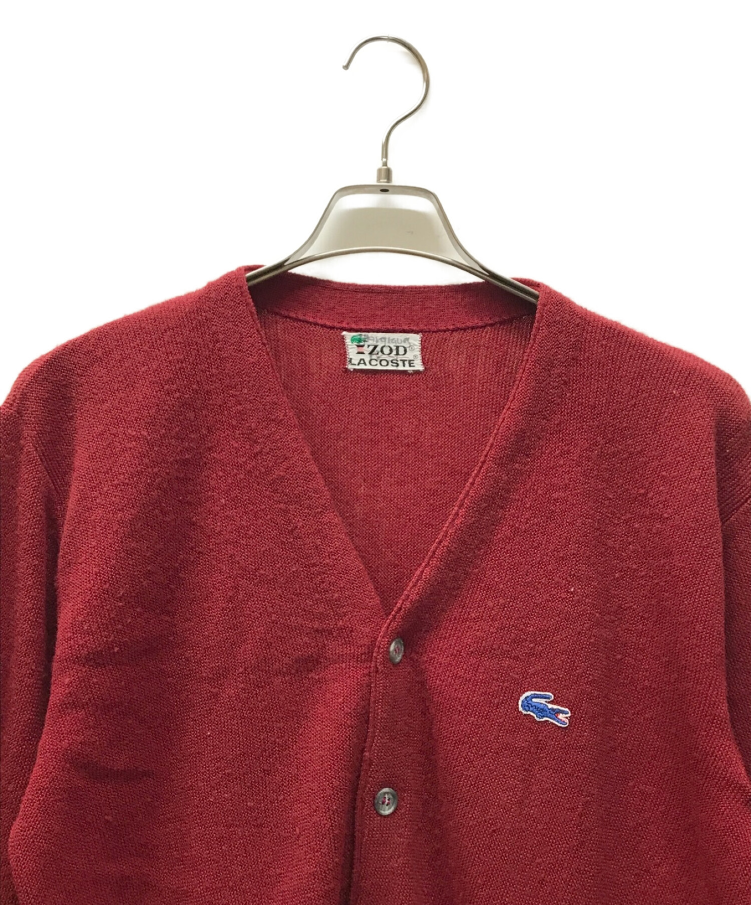 lacoste 70s カーディガン アクリル 70