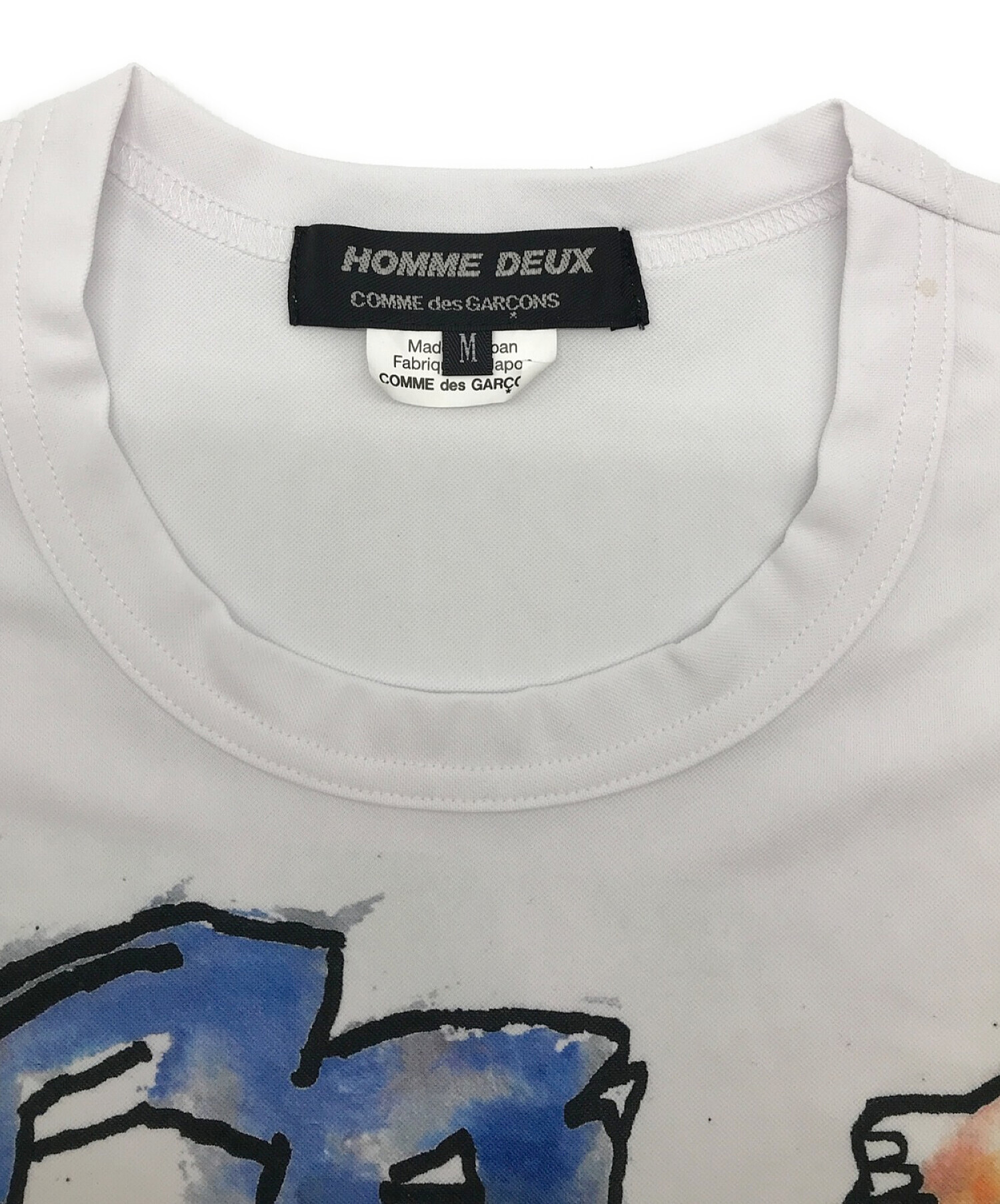 コムデギャルソンオムドゥ 半袖Tシャツ HOMME DEUX オムドゥ 2017