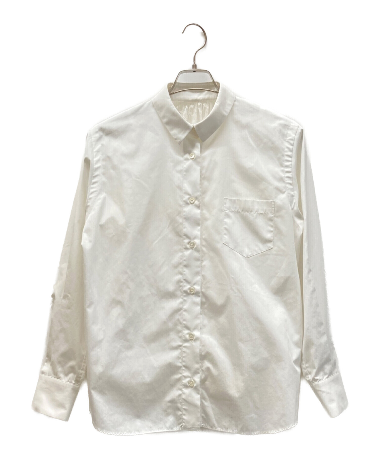中古・古着通販】sacai (サカイ) バックレースシャツ ホワイト サイズ