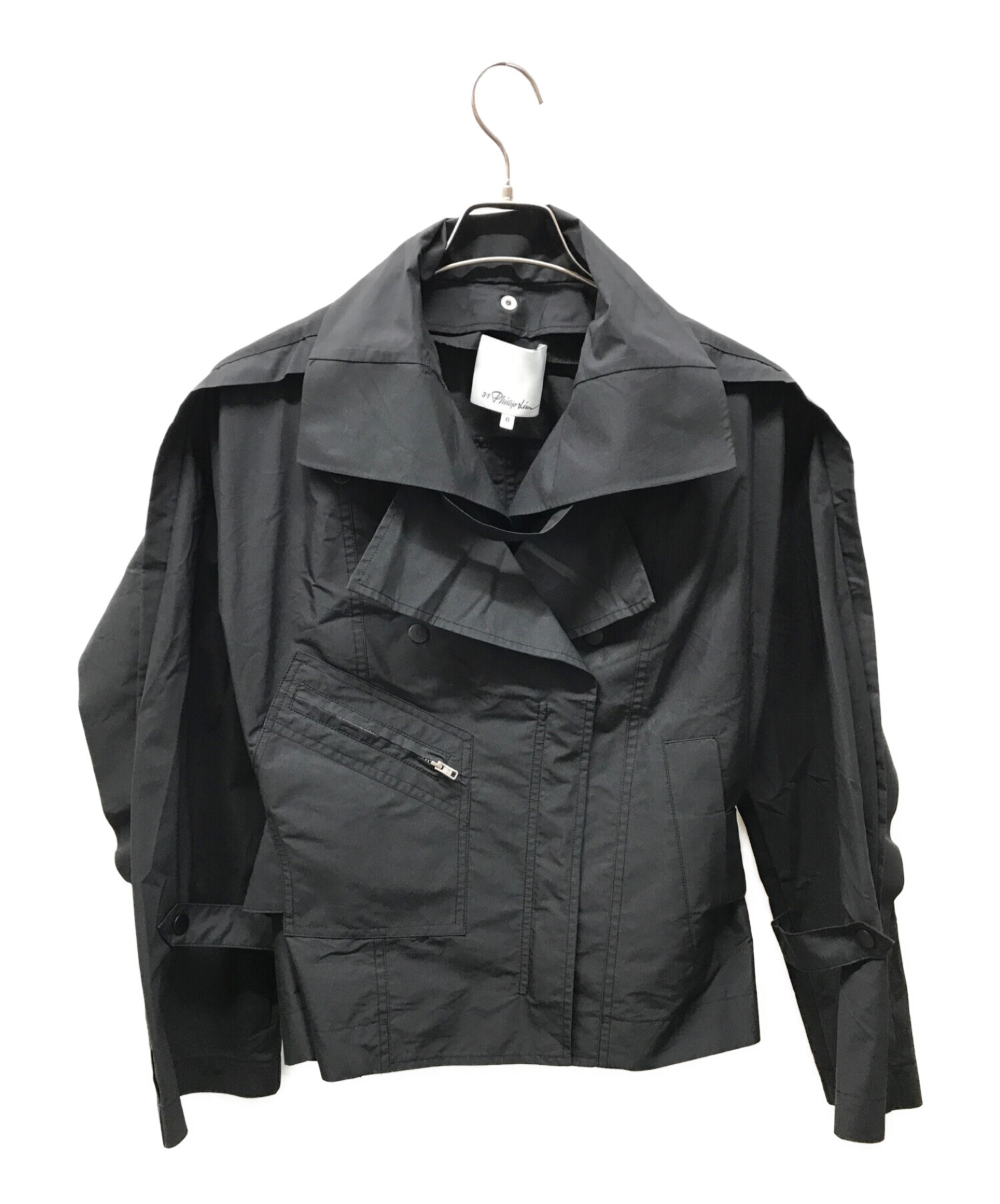 3.1 phillip lim (スリーワンフィリップリム) Detachable Collar Jacket ブラック