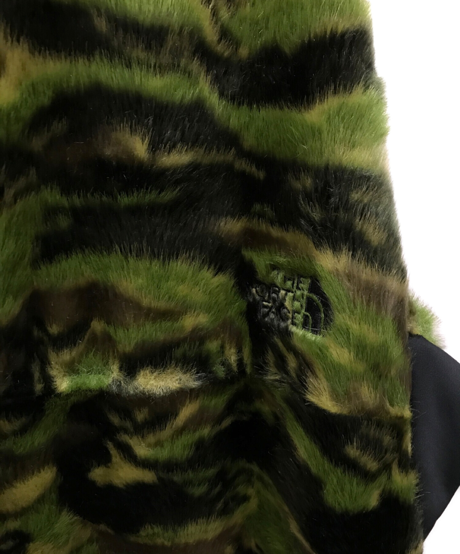 THE NORTH FACE PURPLE LABEL ノースフェイスパープルレーベル Camoflage Fur Field Jacket タイガーカモフラージュ柄フェイクファーフィールドジャケット グリーン NP2967N54センチ肩幅