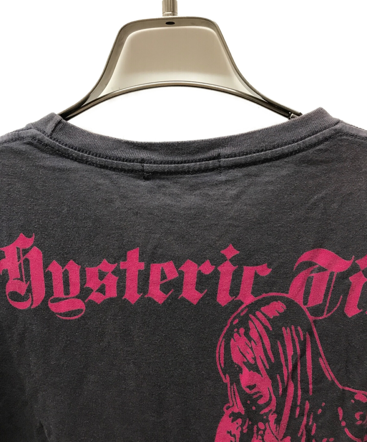 Hysteric Glamour (ヒステリックグラマー) プリントＴシャツ ガール Tシャツ0212CT28 グレー サイズ:S