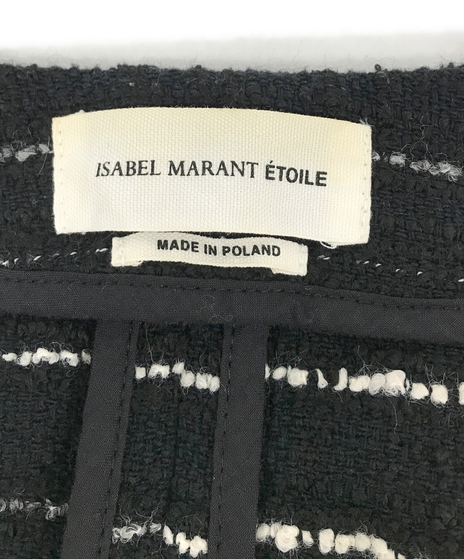 ISABEL MARANT ETOILE (イザベルマランエトワール) ジャケット ブラック サイズ:38